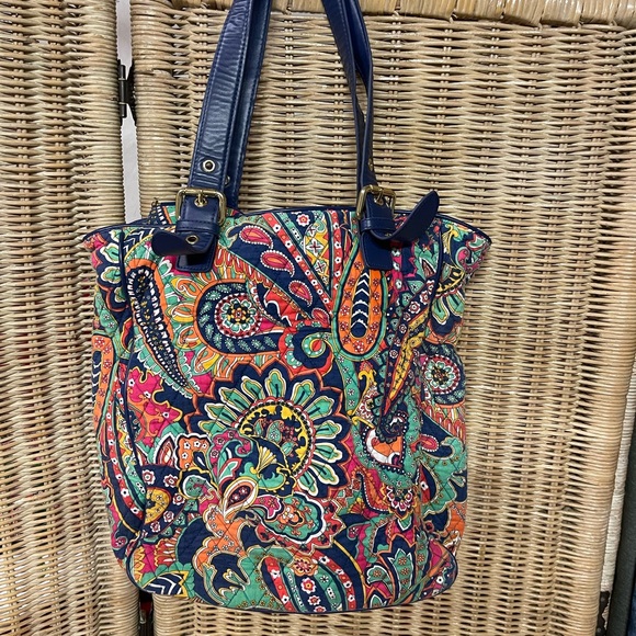 Vera Bradley Handbags - Vera Bradley Multicolor Paisley Tote